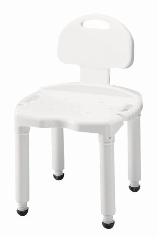 Compass Health Brands Carex® Shower Bench With Handles and Backrest Compass Health Brands Carex® Shower Bench With Handles and Backrest